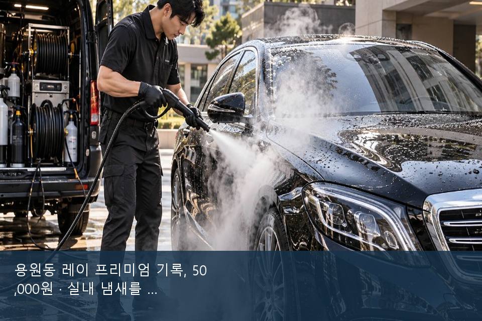 용원동 레이 프리미엄 기록, 50,000원 · 실내 냄새를 연 기록